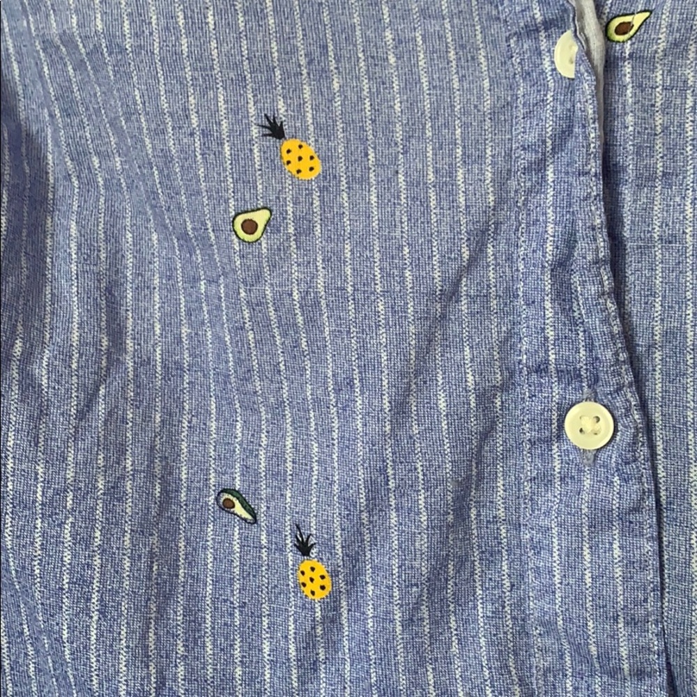 Avocado pineapple button down. - Picture 2 of 2